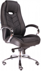 Кресло руководителя Everprof Drift M экокожа черная