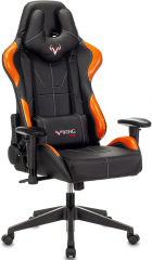 Кресло компьютерное игровое Zombie VIKING 5 AERO черный/оранжевый экокожа
