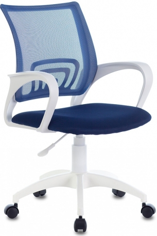 Кресло офисное Бюрократ CH-W695NLT темно-синий сетка/ткань