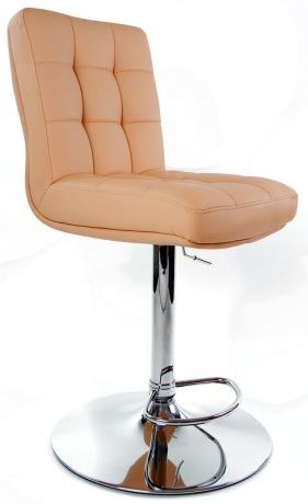 Барный стул Крюгер экокожа бежевая