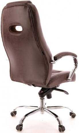 Кресло руководителя Everprof Drift M экокожа коричневая