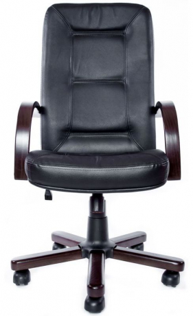 Офисное кресло руководителя Сенатор Экстра кожа черная