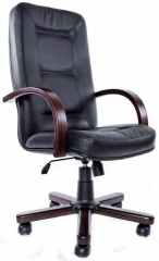 Офисное кресло руководителя Сенатор Экстра кожа черная