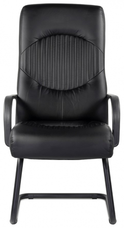 Конференц-кресло UTFC Гермес В/п пластик экокожа черная
