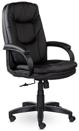 Кресло руководителя UTFC Орегон СН-686 В пластик-люкс 727 экокожа черный