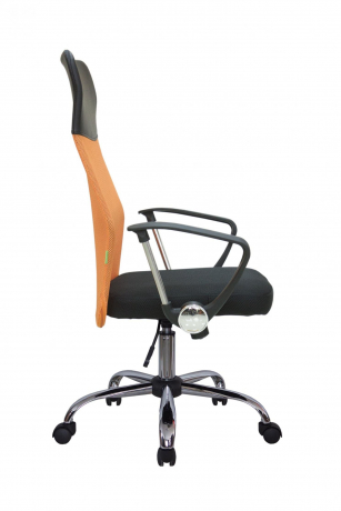 Кресло Riva Chair 8074 оранжевый (подголовник - экокожа)