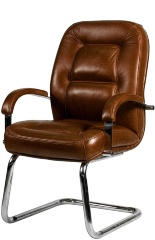 Конференц-кресло Ника хром низкая спинка