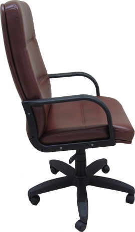 Кресло офисное Зенит Стандарт экокожа коричневая