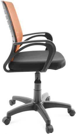 Компьютерное кресло Нео ткань-сетка черно-оранжевая