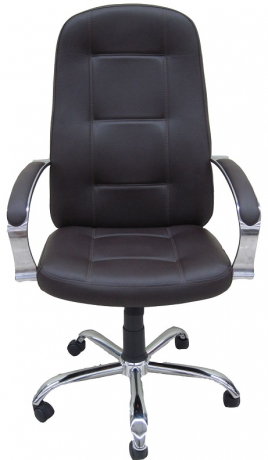 Офисное кресло руководителя Сенатор Ультра Хром экокожа шоколад