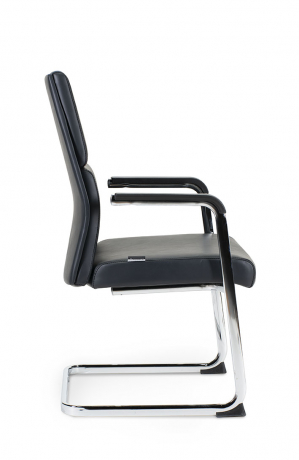 Конференц-кресло Norden Лондон CF хром/черная экокожа