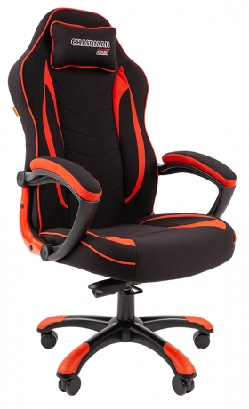 Игровое кресло Chairman Game 28 черный/красный