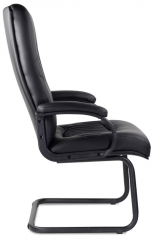 Конференц-кресло UTFC Гермес В/п пластик-люкс 727 экокожа черная