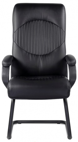 Конференц-кресло UTFC Гермес В/п пластик-люкс 727 экокожа черная