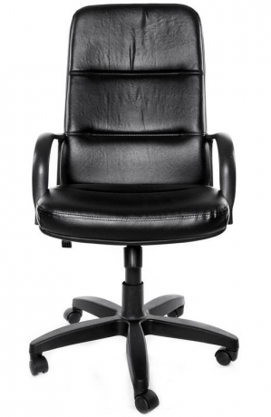 Кресло офисное Зенит Стандарт кожа черная