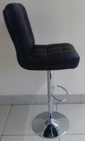 Барный стул Крюгер экокожа черная