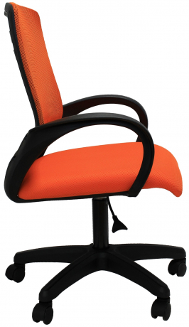 Компьютерное кресло Ирис ткань-сетка оранжевая