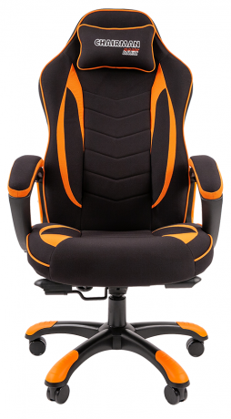 Игровое кресло Chairman Game 28 черный/оранжевый