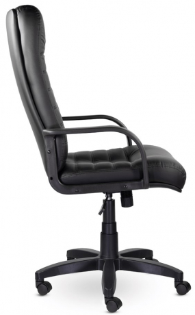 Кресло руководителя UTFC Орион В пластик экокожа Santorini черная