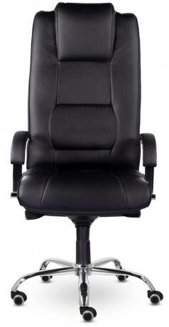 Кресло руководителя UTFC Борн С-44 В хром экокожа черный