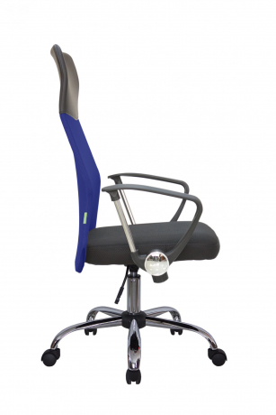 Кресло Riva Chair 8074 синий (подголовник - экокожа)