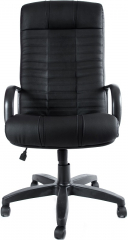 Кресло офисное Атлант Стандарт кожзам черный