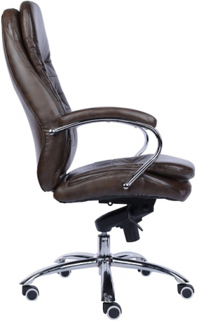 Кресло руководителя Everprof Valencia M кожа коричневая