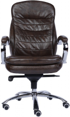 Кресло руководителя Everprof Valencia M кожа коричневая