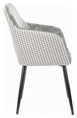 Стул для кухни Бюрократ KF-7 серый Light 19 гусиная лапка