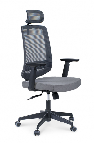 Кресло руководителя Norden Лондон офис black plastic серый