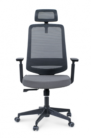 Кресло руководителя Norden Лондон офис black plastic серый