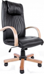 Офисное кресло руководителя Артекс Экстра экокожа черная