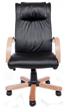 Офисное кресло руководителя Артекс Экстра экокожа черная