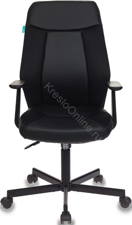 Компьютерное кресло Бюрократ CH-606 черный ткань/экокожа