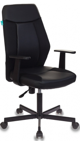 Компьютерное кресло Бюрократ CH-606 черный ткань/экокожа