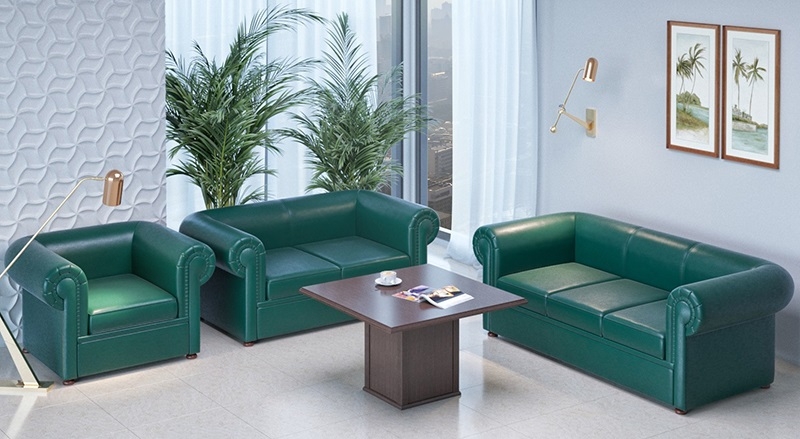 Диван офисный двухместный Честер Лайт