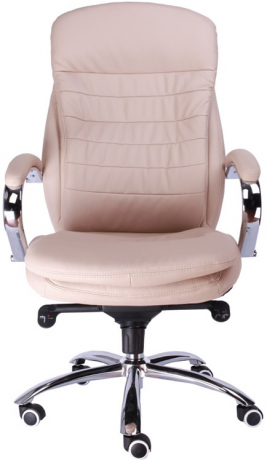 Кресло руководителя Everprof Valencia M кожа бежевая