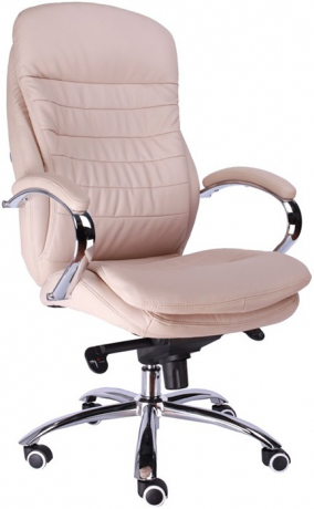 Кресло руководителя Everprof Valencia M кожа бежевая