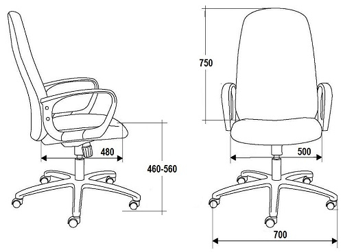 Офисное кресло руководителя Зенит Ультра Экстра экокожа коричневая