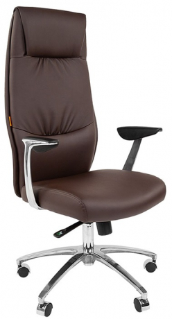 Офисное кресло руководителя Chairman VISTA эко коричневый