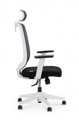 Кресло руководителя Norden Лондон офис white plastic серый/черный