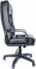 Кресло офисное Болеро Стандарт кожа черный