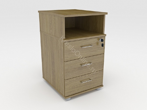 Тумба приставная Р-232 с замком (424х514х734)