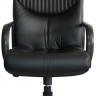 Кресло офисное Гермес Стандарт кожа черная