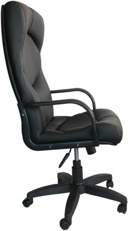 Кресло офисное Гермес Стандарт кожа черная