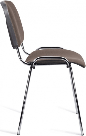 Стул офисный ИЗО хром светло-коричневая ткань