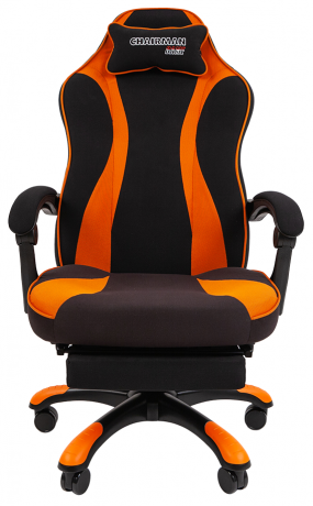 Игровое кресло Chairman Game 35 черный/оранжевый