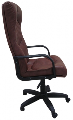 Кресло офисное Гермес Стандарт кожа коричневая