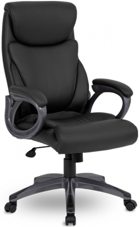 Офисное кресло руководителя Веста экокожа черный