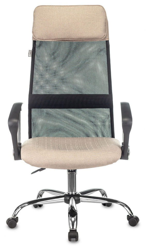 Кресло руководителя Бюрократ KB-6N черный TW-01 бежевое сиденье купить ...